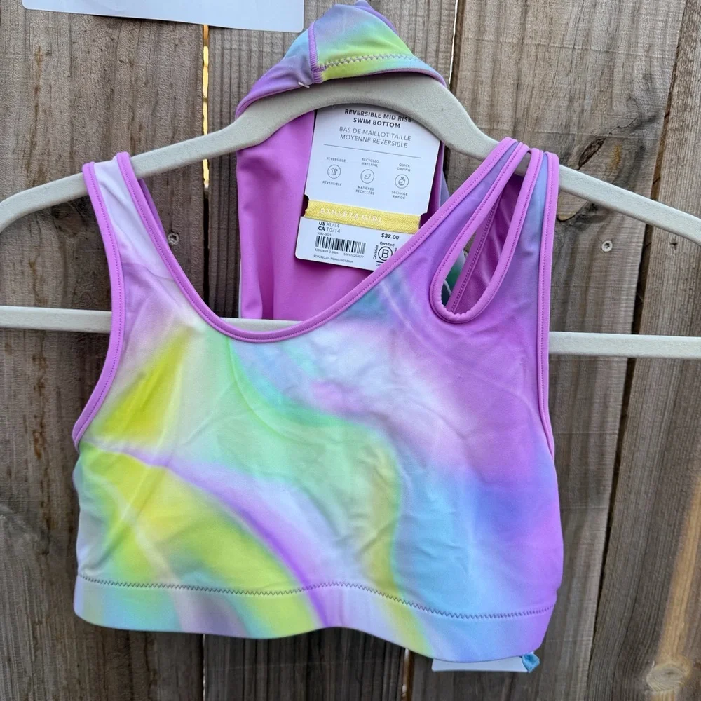 NWT Athleta Reversible Swim bikini Size 14/XL